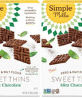 Simple Mills Honey Cinnamon Seed & Nut Flour Sweet Thins, Paleo Friendly & Delicious Sweet Thin Cookies, Good for Snacks, Nutrient Dense, 4.25oz, Pack of 1