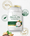 Carlyle Organic Inulin Powder 48oz | Fiber Supplement from Jerusalem Artichoke | for Probiotic Health | Vegan Vegetarian Non-GMO Gluten