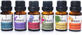 SPRUSE Canadian 100% Natural Essential Oils Set of 6 - Mandarin, Rosemary, Lemongrass, Eucalyptus, Peppermint, Lavender