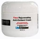 Life Extension Face Rejuvenating Anti-Oxidant Cream 2 Oz