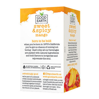 Mango Me Crazy White Tea 18 Bags By Good Earth Teas