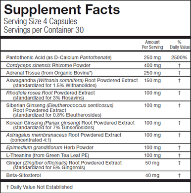 RLC Labs a-Drenal (Adrenal Support Formula) 120 Capsules