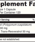 DaVinci Resveratrol-50120 vegcaps