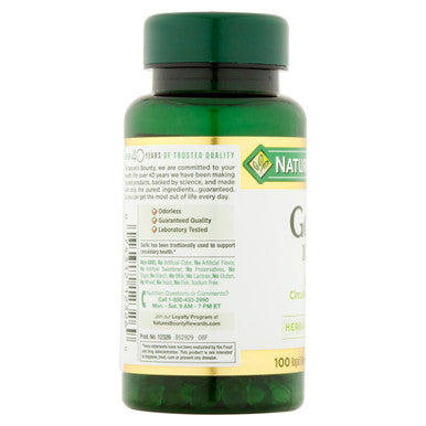 Natures Bounty Garlic Extract 1000 Mg 100 Count Pack Of 4