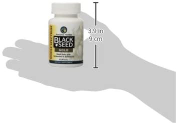 Amazing Herbs Black Seed Gold with Goldenseal and Echinacea Capsules, 60 Count
