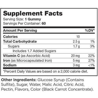 Chapter One Iron 60 gummies