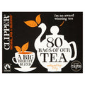 Clipper Fairtrade 80 Bags of Our Tea Unbleached Bags 250g