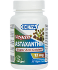 Deva Nutrition LLC - Vegan Astaxanthin 12 mg 30 Veggie Capsules