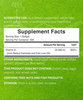 Deal Supplement High Potency Vitamin A 25000 IU 500 Coconut Oil Softgels | Easily Absorbed Natural Fish Liver Oil Source Vitamins for Eye Immune & Skin Health Easy to Swallow Non-GMO