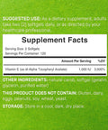 Deal Supplement Vitamin E Supplements 1000 IU Per Serving 240 Softgels Extra Strength Antioxidant Protection Bioavailable Stable Form Skin Heart Brain & Immune Support Non-GMO