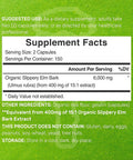 Deal Supplement Slippery Elm Capsules 6000mg Per Serving 300 Pills Made with Organic Inner Bark Powder Extract Natural Herb for Soothing Throat & Digestive Support Non-GMO