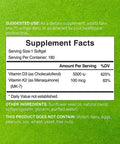 Vitamin D3 K2 Softgel, 180 Counts, 2-1 Complex, Vitamin D3 5000 IU & Vitamin K2 MK7, Promotes Heart, Bone & Teeth Health - Very Easy to Swallow