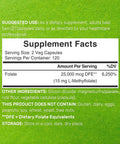 Deal Supplement L Methylfolate 15mg Per Serving 240 Veggie Capsules Active Folic Acid Form (5-MTHF) Bioavailable Methylated Folate Prenatal Energy & Brain Support Supplement Non-GMO