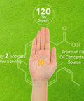 Deal Supplement DHA Supplements | 240 Softgels Burpless Lemon Flavor DHA 1000mg + EPA 500mg Wild Caught Fish
