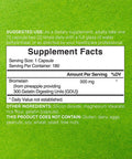Bromelain Supplement 500mg , 180 Capsules, Optimal Dosage (300 GDU/g) for Digestive Health, Proteolytic Enzyme, Support Joint Health, Anti-Inflammatory & Nutrient Breakdown*