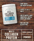 Carlyle Multi Collagen Protein Powder | 9oz | Unflavored | Types I II III V X | 20g Per Daily Dose | Non-GMO Gluten | by Herbage Farmstead