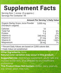 Deal Supplement Sustainably US Grown Organic Barley Grass Juice Powder 10oz Raw Cold Pressed Source Greens Superfood Booster Retains Vitamins Minerals Antioxidants & Chlorophyll Non-GMO