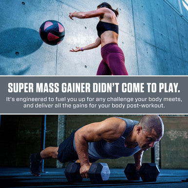 Dymatize Super Mass Gainer Protein Powder Rich Chocolate 52g Protein 1g Creatine 1280 Calories 10.7g BCAAs 245g Carbs Contains Whey Protein Powder Isolate and Casein (8 Servings)