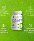 Deal Supplement Ultra Strength CLA 3000mg | 240 Softgels Active Conjugated Linoleic Acid from Safflower Oil