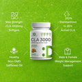 Deal Supplement Ultra Strength CLA 3000mg | 240 Softgels Active Conjugated Linoleic Acid from Safflower Oil