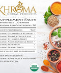Khroma Herbal Products Happy Organic Mood Supplement - by Khroma Herbs - 30 Servings - Made in USA - Packed in a Glass Bottle