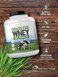 Carlyle Grass Fed Whey Protein Powder | 5lb (80 oz) | 33g of Protein Per Serving | Unflavored | Sugar and Hormone | Non-GMO and Gluten Supplement | by Herbage Farmstead