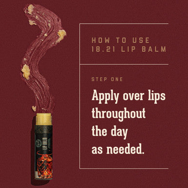 18.21 Man Made Lip Balm - Lip Protectant Hydrates & Moisturizes with Beeswax Cocoa Butter & Vitamin E - For Chapped and Dry Lips