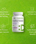 Deal Supplement L Methylfolate 15mg Per Serving 240 Veggie Capsules Active Folic Acid Form (5-MTHF) Bioavailable Methylated Folate Prenatal Energy & Brain Support Supplement Non-GMO