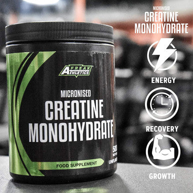 Creatine Monohydrate Powder 500g - Premium Grade Creatine Monohydrate - UK Made - Unflavoured Creatine Powder Scoop Included