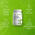Quercetin Zinc Supplement - Quercetin 1000mg with Zinc, Vitamin C & D3 5000 IU - 120 Capsules, 2 Months Supply, Supports Healthy Immune & Anti- Inflammatory