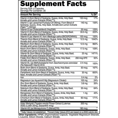 Transparent Labs Multi Vitamin 120Cap