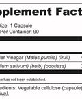 Apple Cider Vinegar and Odorless Garlic 90 Count by BioActive Nutrients