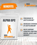 BulkSupplements.com Alpha-GPC (L-Alpha Glycerylphosphorylcholine)- Memory Supplement for Brain - Choline Supplements (100 Grams - 3.5 oz)