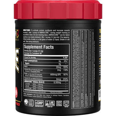 Allmax Nutrition Aminocore: Bcaa Supplement Powder Fruit Punch 90 Servings