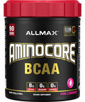 Allmax Nutrition Aminocore: Bcaa Supplement Powder Pink Lemonade 90 Servings