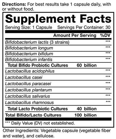 Advanced Naturals Ultimate FloraMax Advanced Care 100 Billion