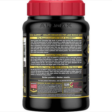 Allmax Nutrition Gold Allwhey: Premium Whey Protein Powder 2 Lb Chocolate Peanut Butter