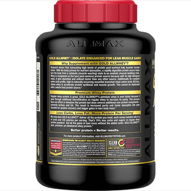 Allmax Nutrition Gold Allwhey: Premium Whey Protein Powder 5 Lb Strawberry