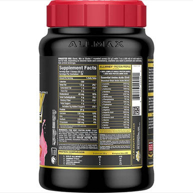 Allmax Nutrition Gold Allwhey: Premium Whey Protein Powder 2 Lb Strawberry