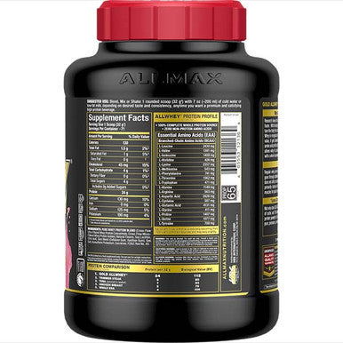 Allmax Nutrition Gold Allwhey: Premium Whey Protein Powder 5 Lb Strawberry
