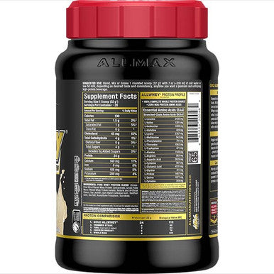Allmax Nutrition Gold Allwhey: Premium Whey Protein Powder 2 Lb Vanilla