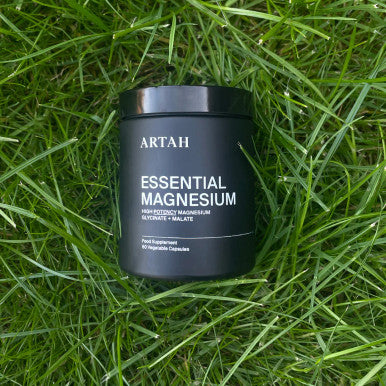 Artah Essential Magnesium HIGH POTENCY MAGNESIUM GLYCINATE + MALATE - 60 Caps