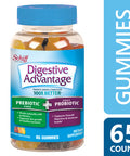 Digestive Advantage Prebiotic Fiber Plus Probiotic Gummies 65 ea