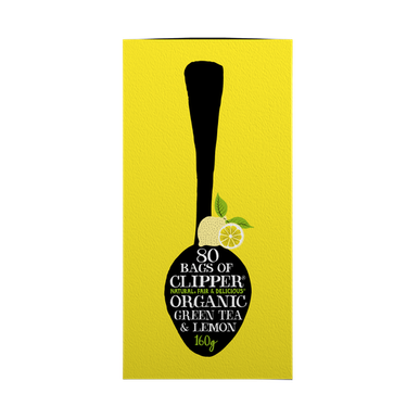 Clipper Organic Green Tea & Lemon 80 Bags