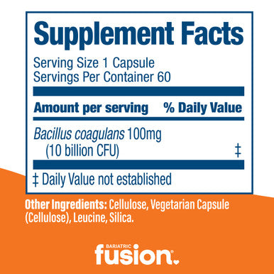Bariatric Fusion Probiotic Capsule 60 Capsules 60 Capsules