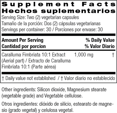 Caralluma 60 Veg Caps By Bio Nutrition Inc