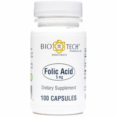 Folic Acid 5 mg 100 caps by Bio-Tech