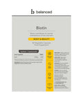 Balanced Biotin 60 Caps