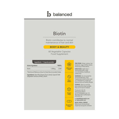 Balanced Biotin 60 Caps