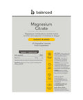 Balanced Magnesium Citrate 60 Caps
